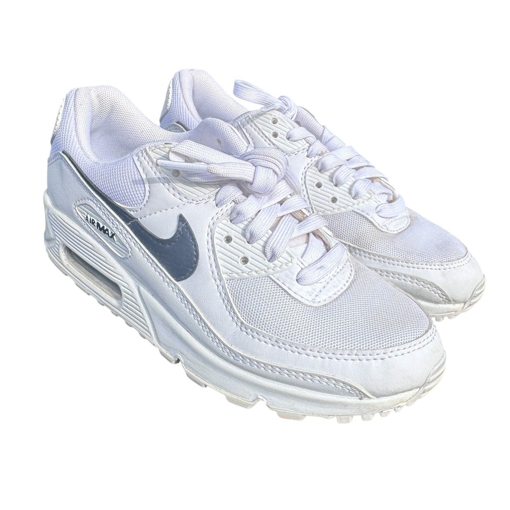 Nike Air Max 90 White Dark Grey DH8010-101 womens Size 5 Running Shoes